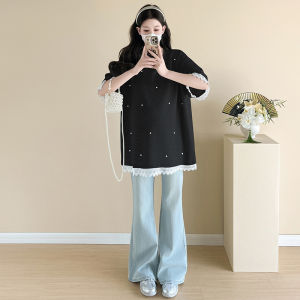 Áo Thun Rộng Thiết Kế Ren Sáng