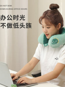 New Cartoon U-Shaped Neck Support Pillow Memory Foam Office Nap Student Desk Pillow Travel Neck Cushion Medium Support
