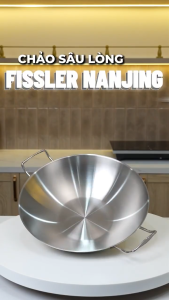 Chảo Fissler Nanjing 36cm lòng sâu kèm xửng hấp đa năng phù hợp nhiều cách chế biến SNT KITCHEN 90234
