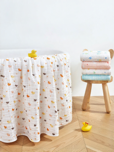 Purcotton | Cotton Gauze Baby Bath Towel