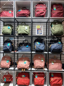 กระเป๋าเป้สะพายหลังผ้าแคนวาสความจุขนาดใหญ่สำหรับผู้หญิง Anello Rucksack กระเป๋าเป้สะพายหลังแบบสะพายไหล่สองข้างสำหรับนักเรียนและแม่ที่ต้องการเดินทาง