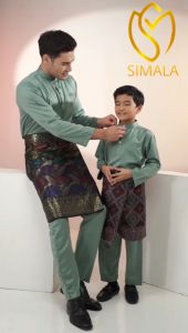 (RAYA 2026) Baju Melayu Eksklusif UZAIR Budak & Dewasa Vlentino Satin RAYA Sedondon By ADEK STORE