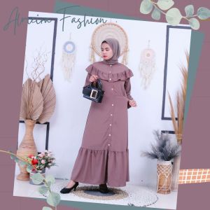 Dress Yoryu / Gamis Viral Kekinian / Dress Polos Terbaru / Gamis Lebaran 2023