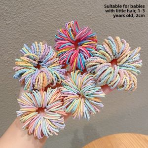 Baby Hair Ties Disposable Elastic Bands Non-Damaging for Little Hair Girls Cute Small Cheeky Head Ropes Children Accessories