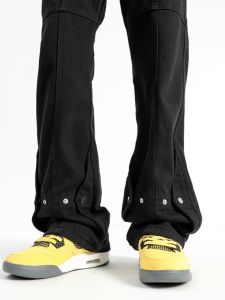 High Waist Straight Leg Micro Flared Jeans Womens Trendy Vintage Design Sensation Vibe Mens Long Pants Black Denim Jeans