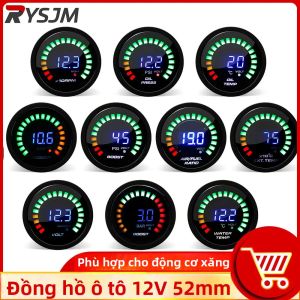 Đồng Hồ Đo Nhiệt Độ Nước Kỹ Thuật Số 52MM Màn Hình LED Đồng Hồ Đo Áp Suất Dầu Đồng Hồ Đo Điện Áp Đồng Hồ Đo AFR Đồng Hồ Đo Nhiệt Độ Khí Thải (EGT) Đồng Hồ Đo Vòng Tua Máy Đồng Hồ Đo Ô Tô Để Giám Sát Xe Cộ