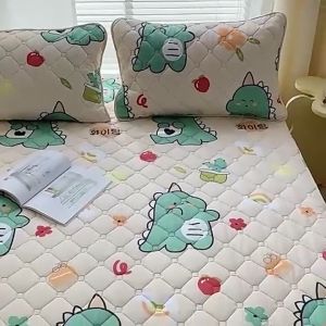 Waterproof Mattress Protectors Double Foam Cover Non-slip Mattress Toppers Single/Queen/King Size Bedsheets Cover