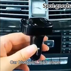 Dual USB Car Handsfree Wireless Bluetooth Kit FM Transmitter Car Charger MP3 Player