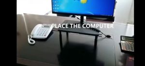 Monitor Stand Monitor Riser - Height Adjustable Laptop Computer Keyboard Storage Organizer