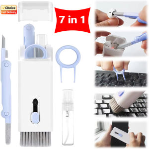 7 in 1 Electronic Cleaning Kit Keyboard Cleaner for Computer Laptop PC Phone Headset Dust Removal Tool with Keycap Puller