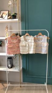 B3955 Quins Korea Premium Tweed Vest