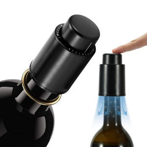 Vacuum Pump Wine Saver Cap Stopper Date Scale Record Retain Preserver For Wine Bottles Corkscrew Kitchen Automatic Keep Fresh