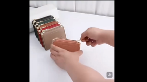 New Short Women Small and Delicate Korean Style Wallet Multiple Card Slots and Two-fold Leather Clutch Dompet Perempuan