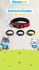 CleverPet ปลอกคอสุนัข สะท้อนแสง ปลอกคอหมา Dog Collar