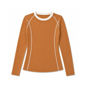 CHANT2nd | Spliced Long Sleeve T-Shirt Slim Fit