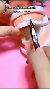 Temptooth ISI 1200 Butir: Solusi Gigi Palsu Penambal Gigi Berlubang Renggang Ompong dan Bolong