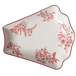 SHELI | Red Auspicious Ceramic Dinnerware Set