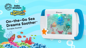 Baby Einstein On-the-Go Sea Dreams Soother (blue/pink) + FREE GIFT