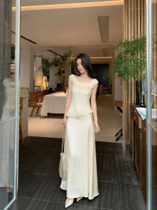 ALOHA LU | Bộ Đồ Dân Tộc Kiểu Trễ Vai