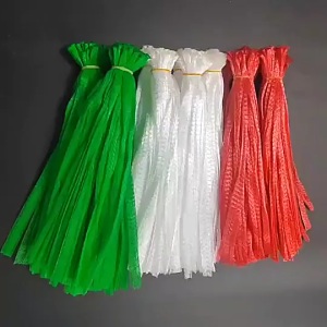 BOXING VM 100pcs Reusable Mesh Bags 14Inch Produce Grocery Packing Net Sacks PE Fruits Seafood Storage Bags