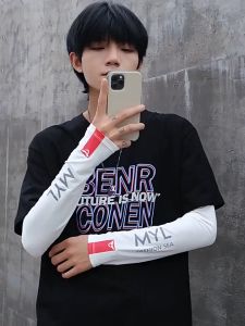 ปลอกแขนกันแดด รุ่น MYL ผ้าลื่น ผ้าเย็น สวมใสสบาย ไม่อึดอัด มี 4 สี ให้เลือก สินค้าพร้อมส่ง จากไทย