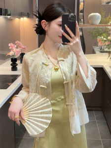 QINGMUZI | Zen Style Chinese Traditional Women Set  Qi Pao Dress