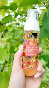 ออยล์บำรุงผิว(กลิ่นฟรุตตี้) Ness🍒🍓สูตรผิวขาวบำรุงผิวนุ่มชุ่มชื้นผิวอิ่มน้ำฉ่ำโกล์วไม่เหนียวเหนอะหนะ (มีให้เลือก 2ขนาด)