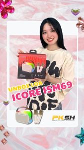 Bộ Loa Karaoke mini Bluetooth iCore ISM69 kèm 02 Micro