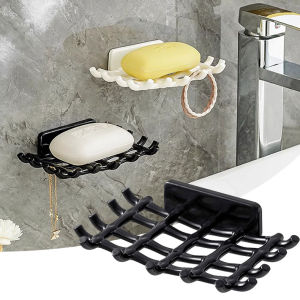 ชั้นวางช่องระบายน้ำสำหรับห้องน้ำ สำหรับห้องน้ำที่ใส่สบู่ติดผนังแบบตะแกรงติดผนังจานรองสบู่ของในห้องน้ำ