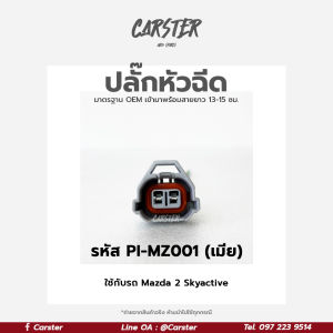 ปลั๊กหัวฉีด Mazda 2 Sky active (2สาย) เกรด OEM สีเทา เข้าสายมาแล้ว รหัส PI-MZ001 *ราคาต่อ 1 ชิ้น*