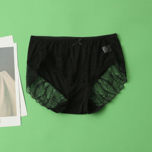 ผ้าไหม ลูกไม้ กางเกงใน ผู้หญิง ชุดชั้นในเอวกลาง ระบายอากาศได้ดี สามเหลี่ยมบาง กางเกง เซ็กซี่ ชุดคลุมก้น ฤดูร้อน กางเกงขาสั้น เสื้อผ้าประจําบ้าน