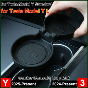 for Tesla Model Y L Standard Juniper 2026 Center Console Water Bottle Cup Mat Model 3 Highland Anti-Slip Cushion YL Accessories