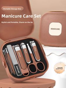 High-End Nail Clipper Set for Men And Women Home Use Anti-Splash Nail Scissors Tool with Storage Box Adult Personal Care