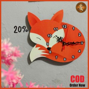 Jam Dinding Aesthetic Karakter Musang