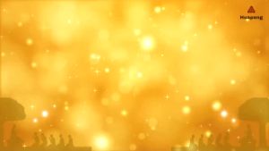 ถุงสังฆทาน PVC ลูกไม้ดิ้นทอง ถุงใส่ของถวายสังฆทาน มือจับเชือก สกรีนลาย ธรรมบุญ ดอกบัวขาว-ทอง