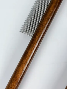 PE-641 แปรงหวีขนแมว สางขนสุนัข หวีไม้เนื้อแข็ง กําจัดหมัด เพื่อความสวยงาม สําหรับสัตว์เลี้ยง 🐶