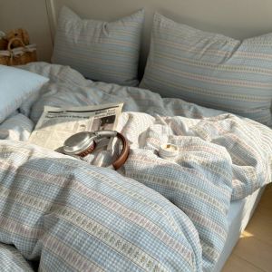 Class a 60 Thread Count Long Staple Cotton Embroidered Bedding Set 100% Pure Cotton Quilt Cover Three Piece Bedding Set