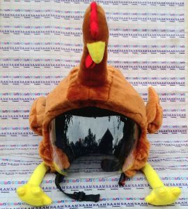 Cover Helm Ayam Cokelat