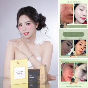 Chính hãng Bộ Linh Chi Mộc Nhân Mụn Nám Thâm Sạm Đồi Mồi Da Ngâm Đen Chai Lỳ