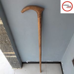tongkat jalan kayu bidara motif pipih D64
