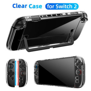 Transparent PC Hard Case for Nintendo Switch 2 Console Joypad Split Protective Cover Skin Protector for Switch 2 Accessories