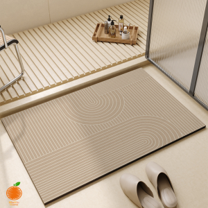 Miumiu Diatomite Absorbent Bath Mat Japan Quick Dry Non Slip Soft 40X60cm Anti Slip Rubber Bathroom Floor Rug for Shower