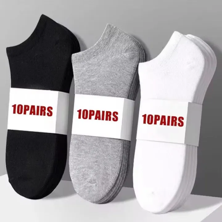 Tất Cổ Thấp Mùa Hè Cho Nam Nữ, Gói 5/10/40 Đôi, Chất Liệu Polyester ...