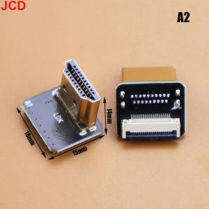 1pc Ribbon Flat FPV HDMI-Compatible Connector Flexible Cable Raspberry Pi 4 Micro HDTV To HD/Mini HD Female 90 Degree FFC 20pin
