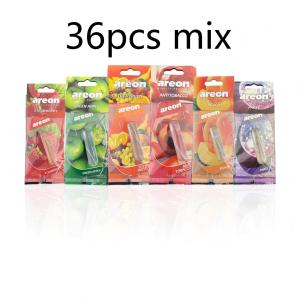 Areon 6/12/18/24/30/36pcs Mix Car Air Freshener Natural Tea-Scented Paper Car-Mounted Hanging Type Car Interior Accessories