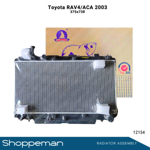 12154 TOYOTA RAV4 RAV-4 2.0G ACA 2003 RADIATOR ASSEMBLY M/T 375x738x22mm PA22 1ROW 16400-28130 16400-28170 16400-22120 16400-22121