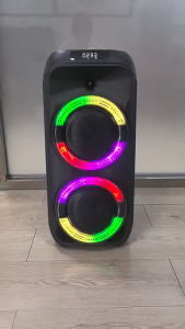 New Bluetooth speaker/New dual 6.5-inch straps/bottom-mounted wireless microphone karaoke speaker