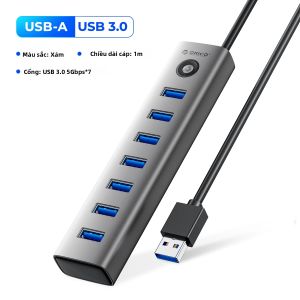 ORICO | ORICO 7 Trong 1 USB 3.0 Hub 5Gbps Type-C Docking Station Cho Surface Macbook Laptop Bộ Chia USB 7 Cổng HUB Cho PC