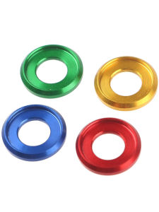 Aluminum Alloy CNC Motorcycle Modification Accessories Anti-slip Washer Screw Decoration Groove Flange Cap Universal Fit