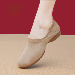 Low Heel Dance Shoes Soft Bottom for Women Square Dancing Shoes Ballet Dance Footwear Teacher Dancing Shoes Mixed Material
